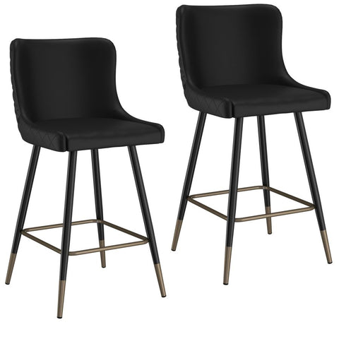Xander Black -Counter Chair WW (Set Of Two)