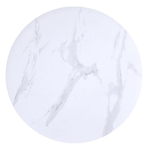 Emery Round White & Black - Coffee Table WW