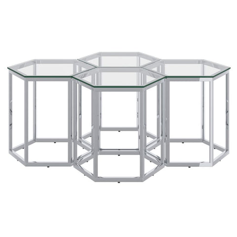 Fleur Silver- End Table WW (Set Of Four)