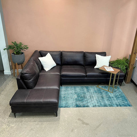 Chase Left Leather- Sectional Sofa