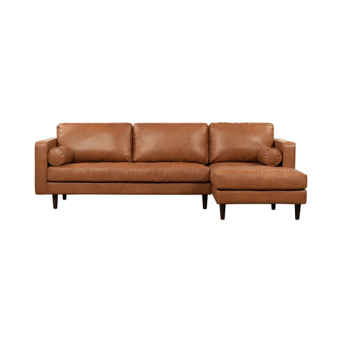 Georgia Right Leather- Sectional Sofa