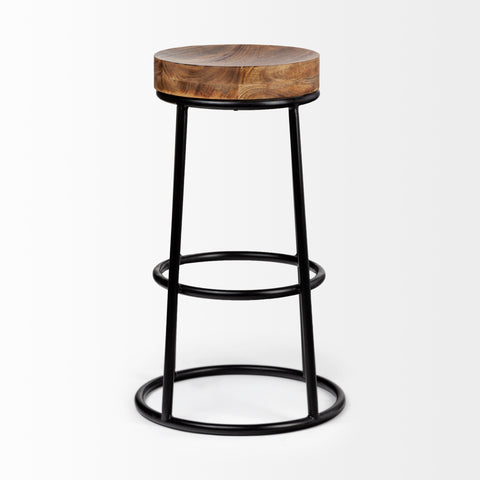 Flynn Wood & Metal Counter Stool – Mercana
