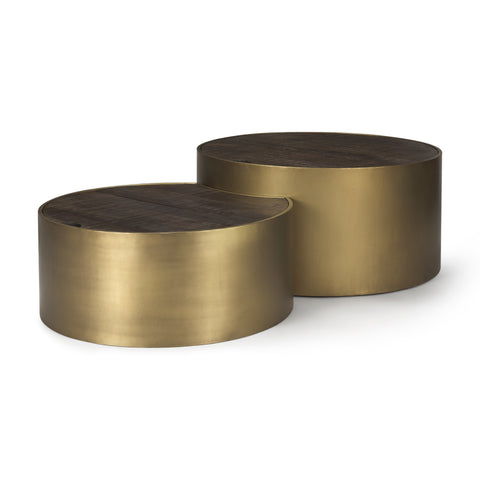 Eclipse Antique Brass - Coffee Table Mercana (Set Of Two)