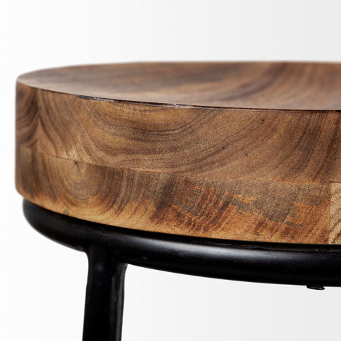 Flynn Wood & Metal Counter Stool – Mercana