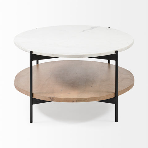 Larkin Oval White - Coffee Table Mercana