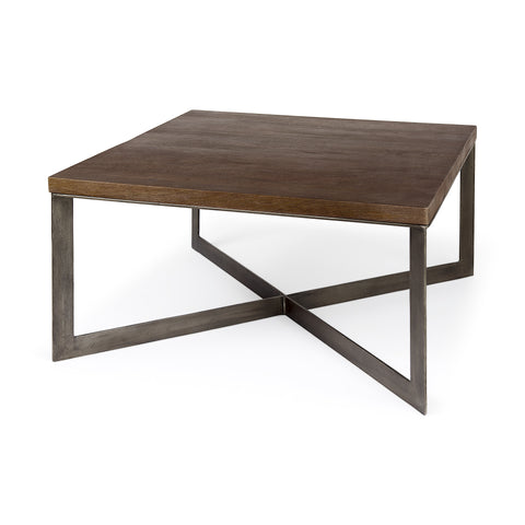 Faye Medium Brown - Coffee Table Mercana