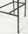 Metal frame of a chair on a white background
