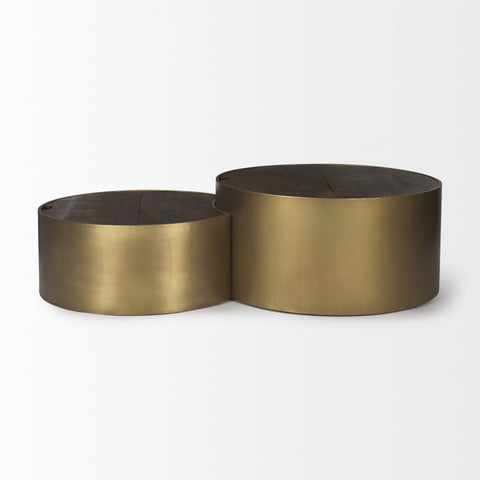 Eclipse Antique Brass - Coffee Table Mercana (Set Of Two)