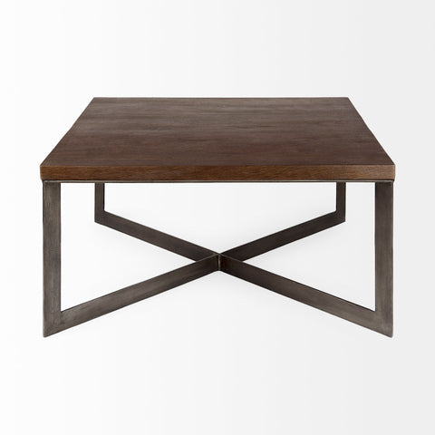 Faye Medium Brown - Coffee Table Mercana