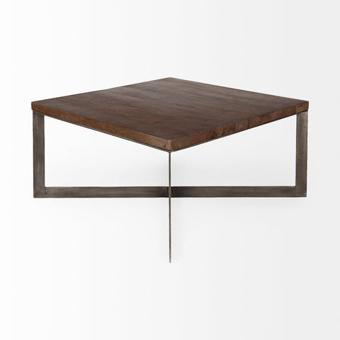 Faye Medium Brown - Coffee Table Mercana