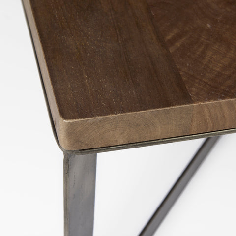 Faye Medium Brown - Coffee Table Mercana