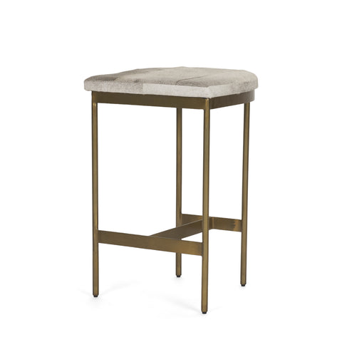 Millie Cowhide Counter Stool – Mercana