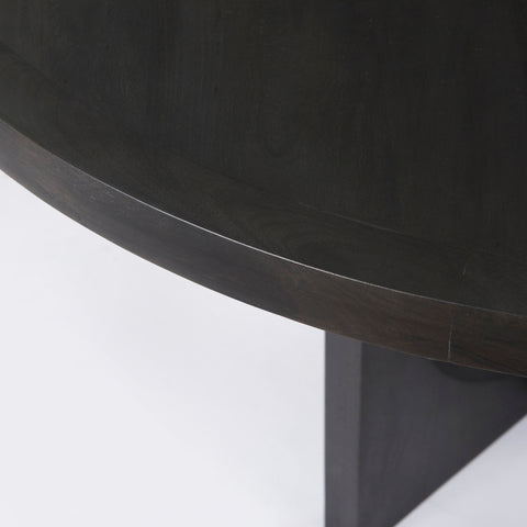 Liesl 54" Black Mango Wood Dining Table - Mercana