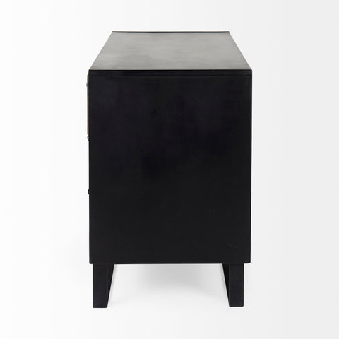 Alvin Medium Brown Mango Wood Accent Cabinet - Mercana