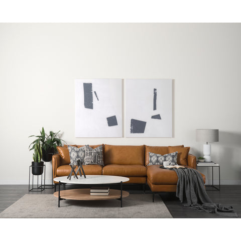 Larkin Oval White - Coffee Table Mercana