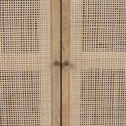 Grier Light Brown Mango Wood Accent Cabinet - Mercana