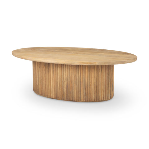 Terra Light Brown Oval - Coffee Table Mercana