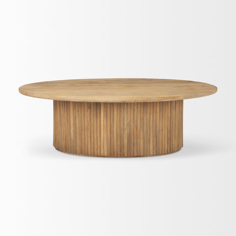 Terra Light Brown Oval - Coffee Table Mercana