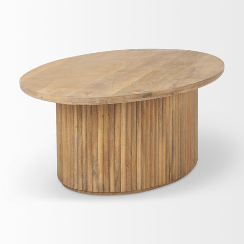 Terra Light Brown Oval - Coffee Table Mercana