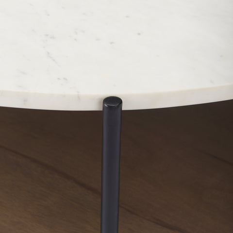 Larkin Round Dark Brown - Coffee Table Mercana
