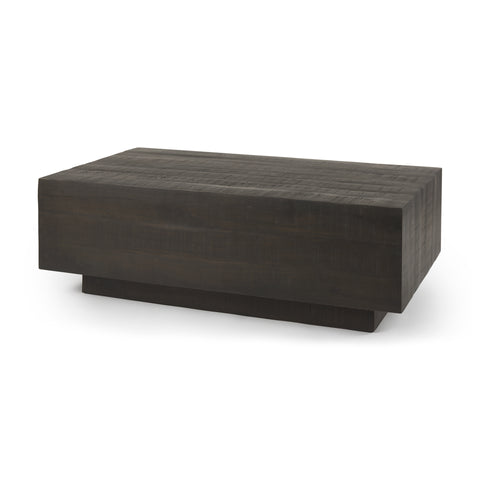 Hayden Dark Brown Rectangular - Coffee Table Mercana