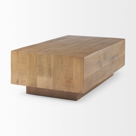 Hayden Light Brown Rectangular - Coffee Table Mercana