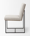 beige upholstered dining chair 