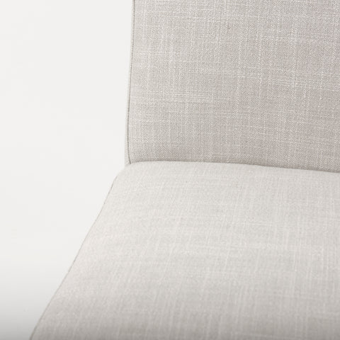 linen blend dining chair beige