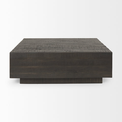 Hayden Dark Brown Sqaure - Coffee Table Mercana