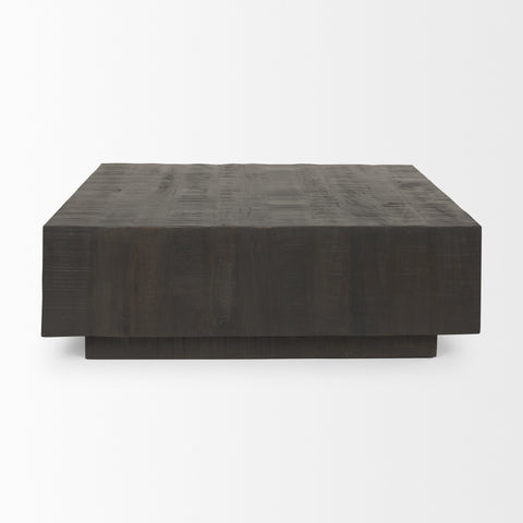 Hayden Dark Brown Sqaure - Coffee Table Mercana