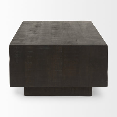 Hayden Dark Brown Rectangular - Coffee Table Mercana