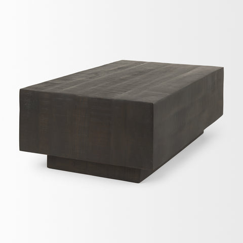 Hayden Dark Brown Rectangular - Coffee Table Mercana