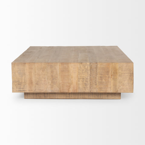 Hayden Light Brown Sqaure - Coffee Table Mercana