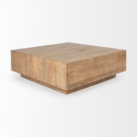 Hayden Light Brown Sqaure - Coffee Table Mercana