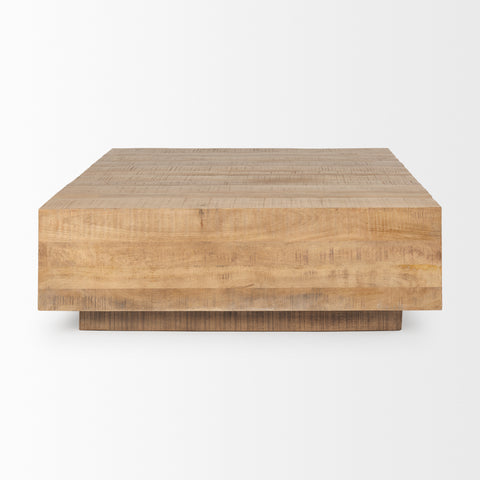 Hayden Light Brown Sqaure - Coffee Table Mercana