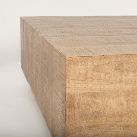 Hayden Light Brown Sqaure - Coffee Table Mercana