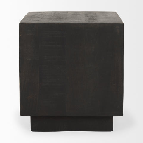 solid wood end table