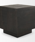 solid wood end table