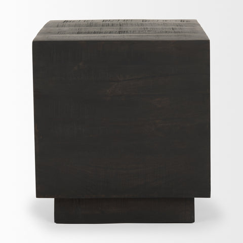 dark brown end table
