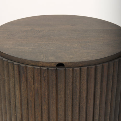 mango wood end table