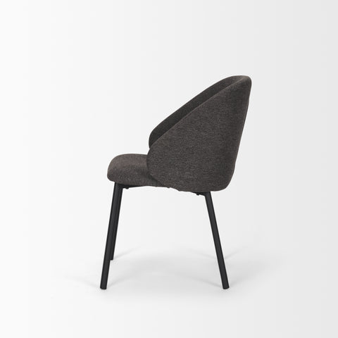 grey upholstered dining chair modern