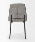 grey upholstered dining chair