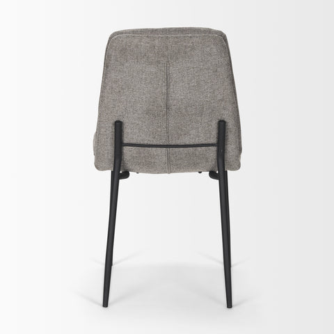 grey upholstered dining chair