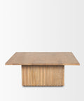 square wood coffee table light brown