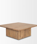 square wood coffee table light brown