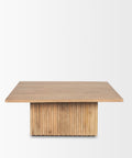 square wood coffee table light brown