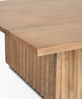 square wood coffee table light brown