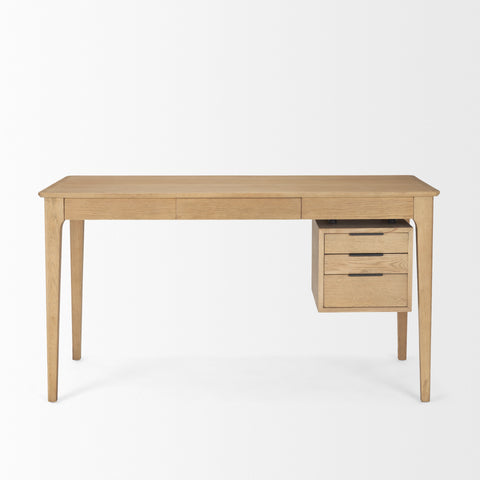 Tino Solid Oak Wood Desk-2