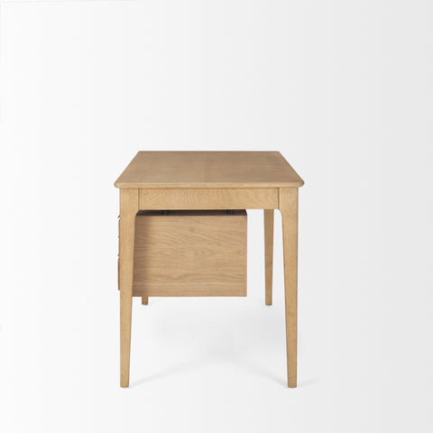 Tino Solid Oak Wood Desk-3