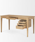 Tino Solid Oak Wood Desk-7